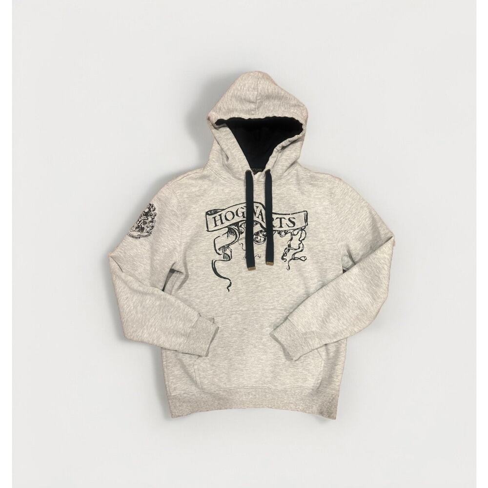 Harry Potter Wizarding World NY Exclusive Hogwarts Scroll Hoodie Gray Medium